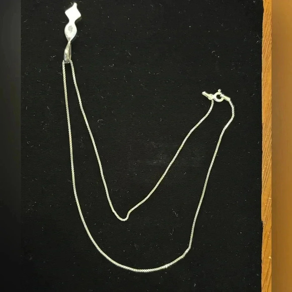 92.5 Silver, Made In Italy Amethyst Double Gem  8” Necklace - Picture 4 of 5